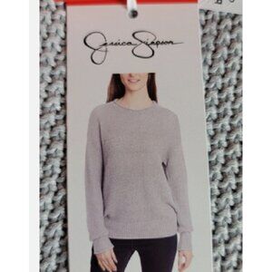 Jessica Simpson Women's Long Sleeve Roll Neck Sweater (Gray, Small)